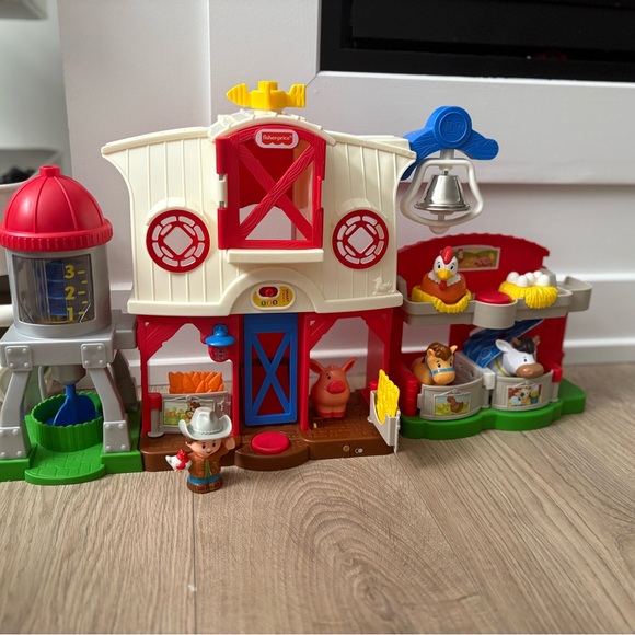 Fisher-Price Other - Fisher-Price Farm Playset with Red, Blue, and Green Accents